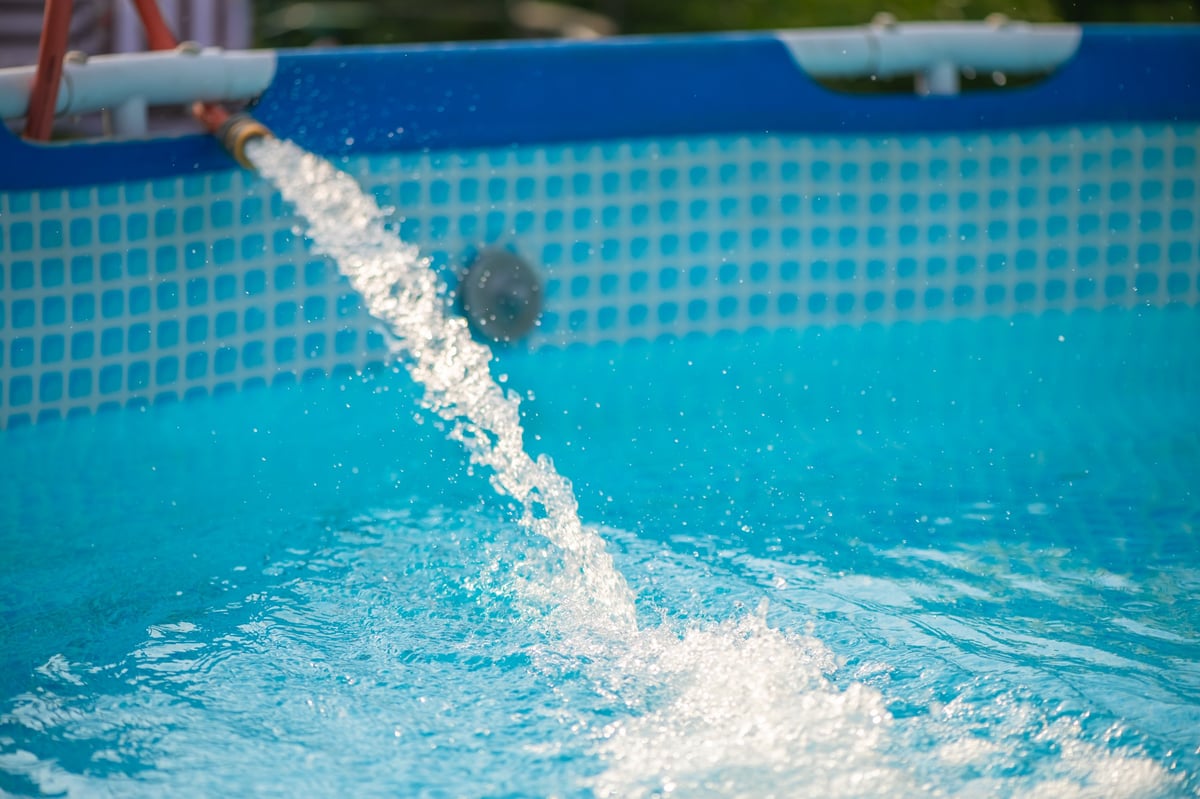 Clean swimming pool